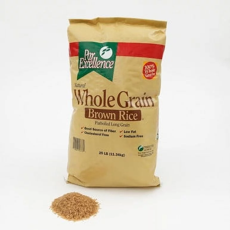 (Price/Case)Producers Rice Mill R2PX25QC0 Par Excellence Whole Grain Parboiled Brown Rice