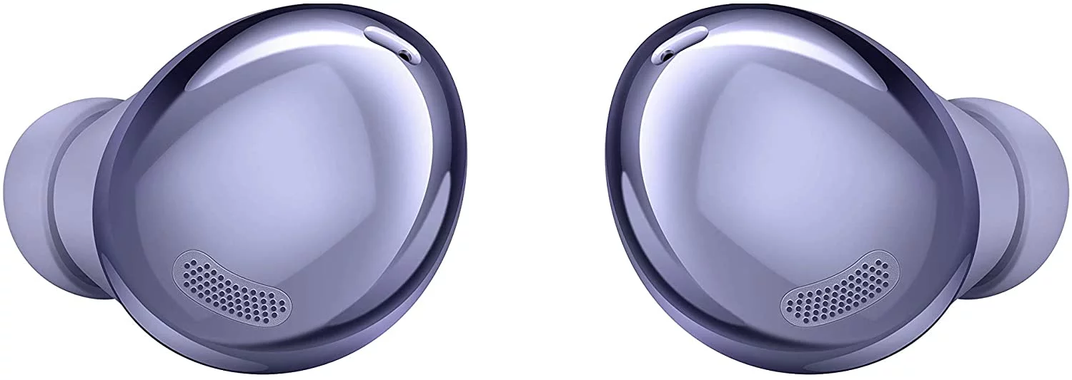 UrbanX Street Buds Pro Bluetooth Earbuds For ZTE Blade V8 Pro True Wireless, Noise Cancelling, Charging Case, Quality Sound, Sweat Resistant, Purple (US Version)