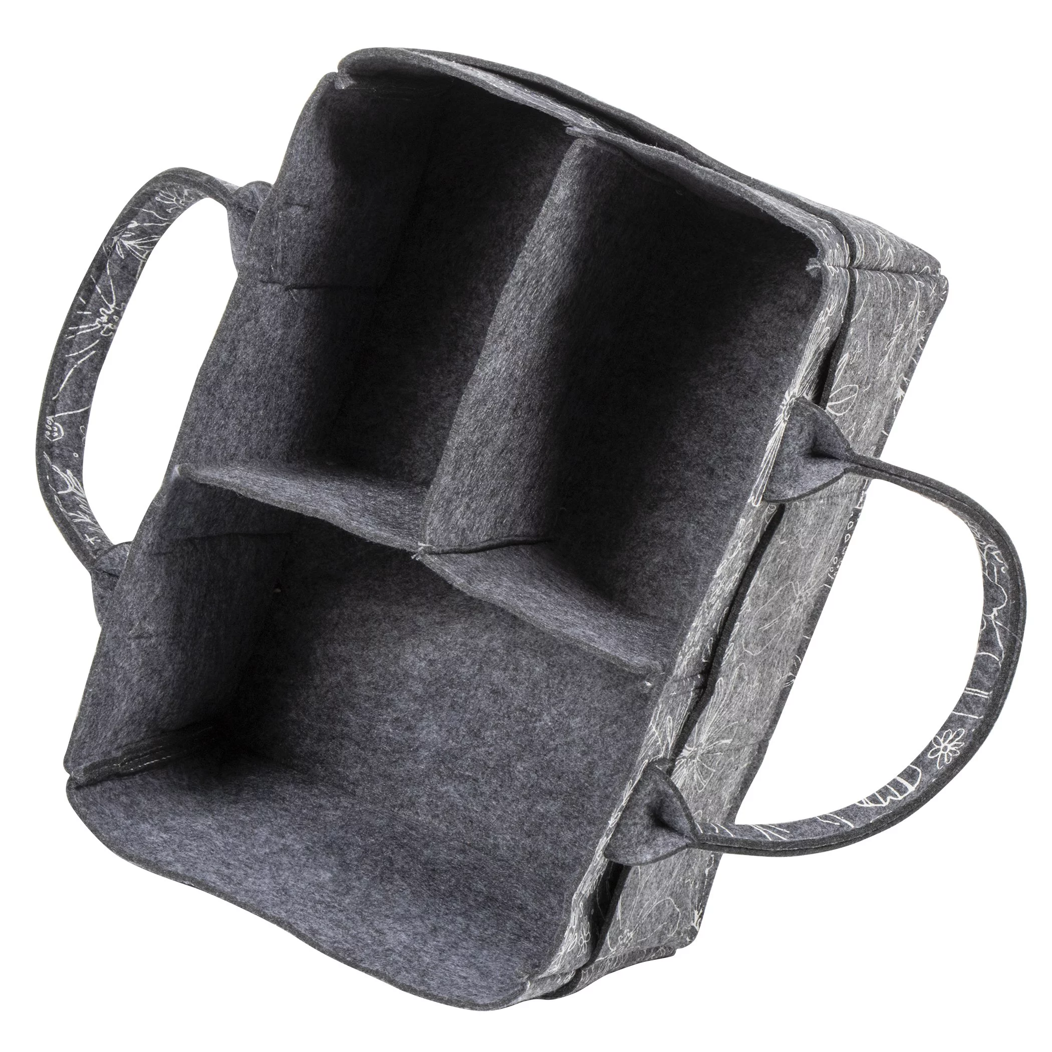 Sammy & Lou Infant Felt Diaper Caddy, Gray