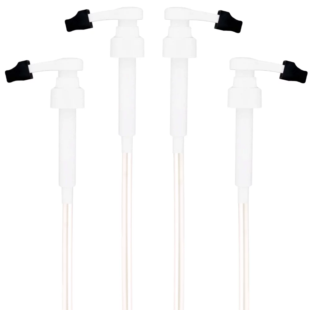 Syrup Pump for Monin Glass 750mL (25.4 Fl Oz) Syrup Bottles (Pack of 4)