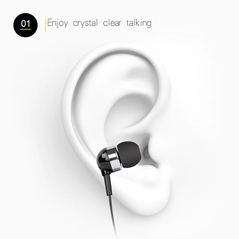 Fineblue F980 Clip-on 4.0 Headphones Cable Retractable Earphone Stereo  Headsets Vibration Alert Hands-free w/ Microphone Multi-point Connection