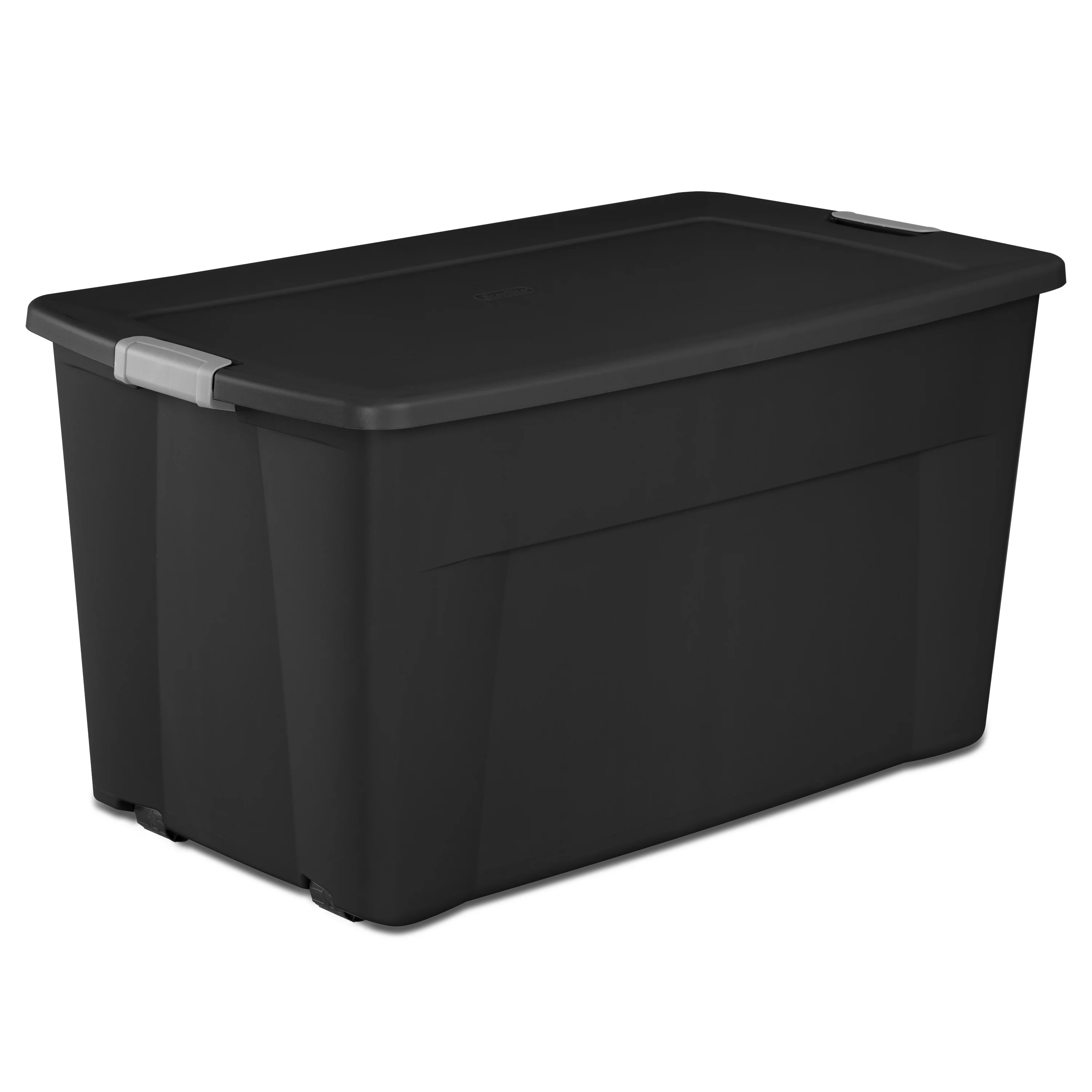 Sterilite 45 Gal. Wheeled Latch Tote Black