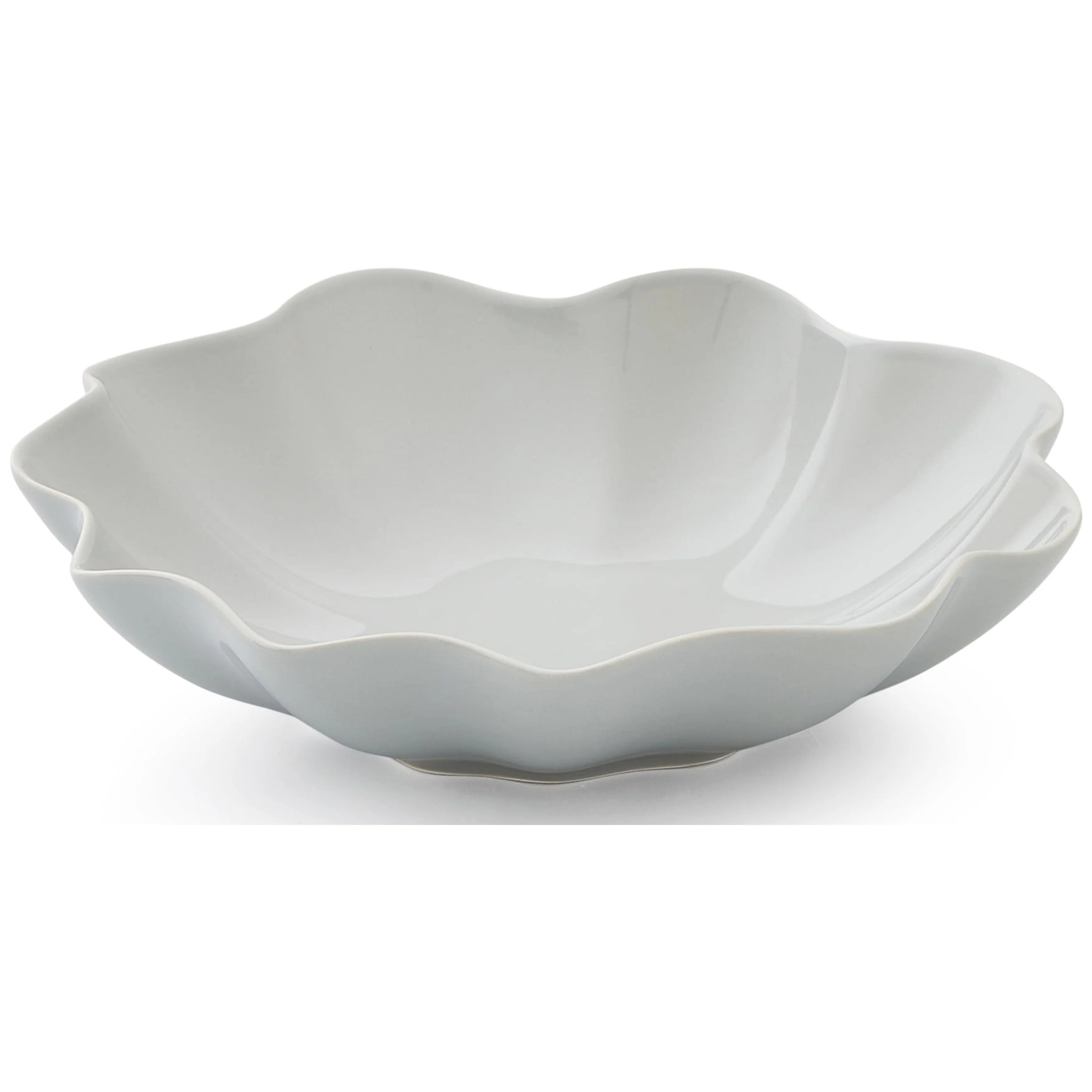 Portmeirion Sophie Conran Floret 9 Inch Pasta Bowl, Stoneware, Dove Grey
