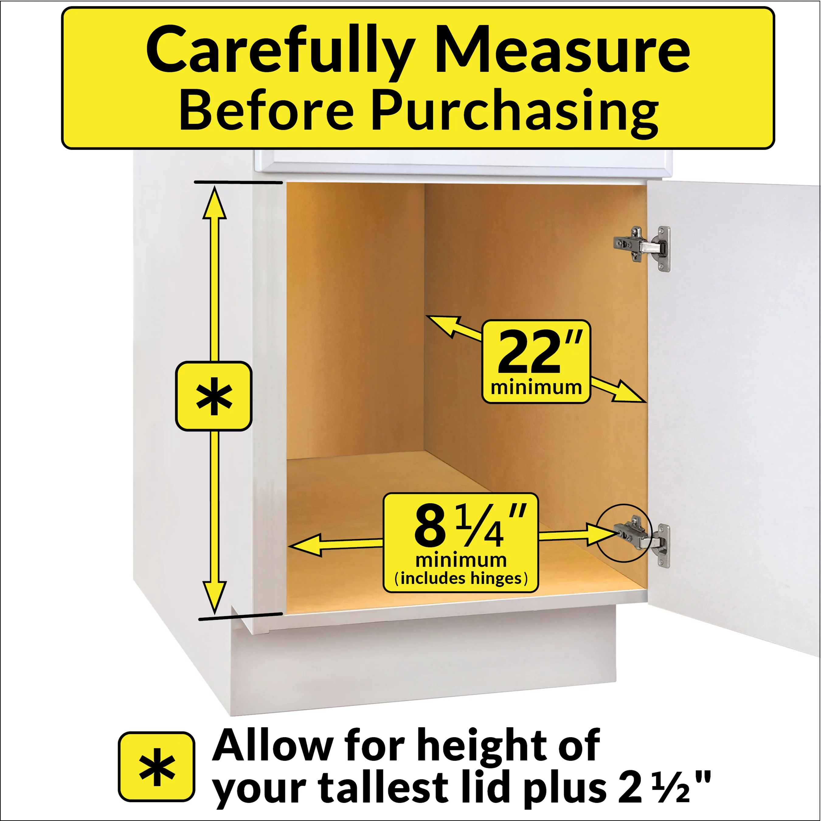 LYNK PROFESSIONAL® Slide Out Pan and Pot Lid Organizer for Cabinet - Pull Out Lid Organizer for Cabinet - Lifetime Limited Warranty - 7.25 inch wide x 21 inch deep - Chrome