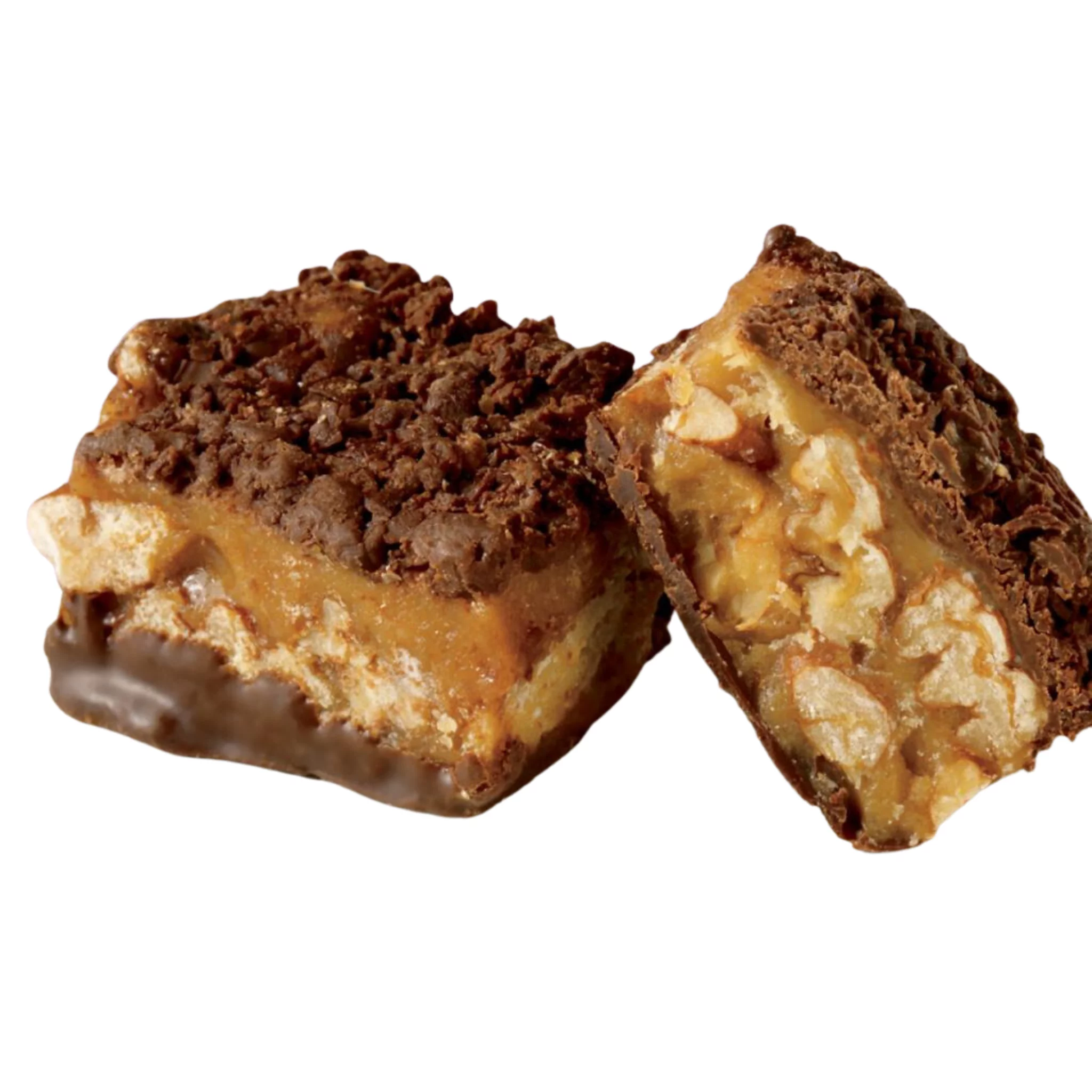 Los Olivos Markets Gourmet Natural Dark Chocolate Almond Toffee Squares, 8oz