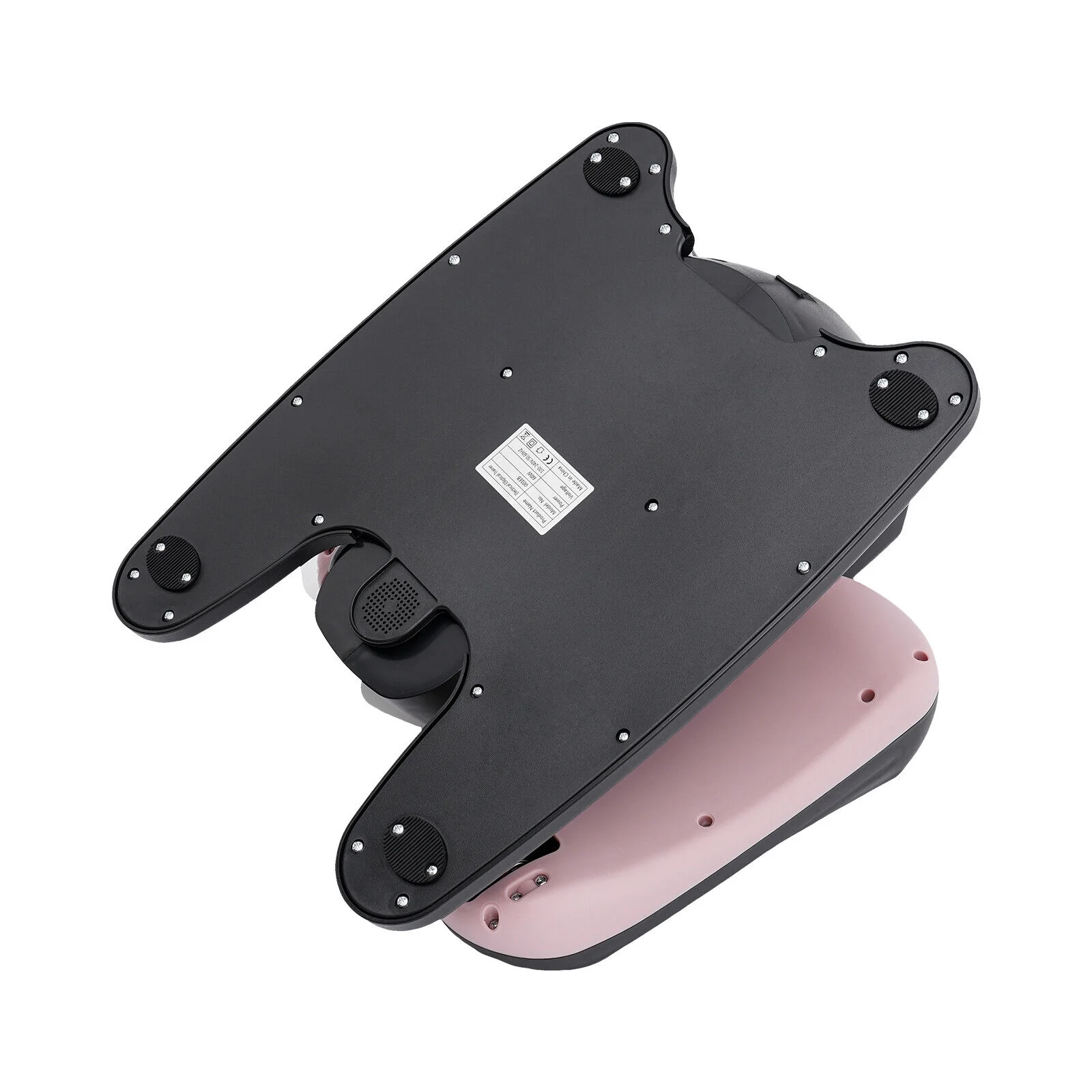 Under Desk Elliptical Machine Electric Seated Leg Foot Pedal Exerciser W/ Remote Pink