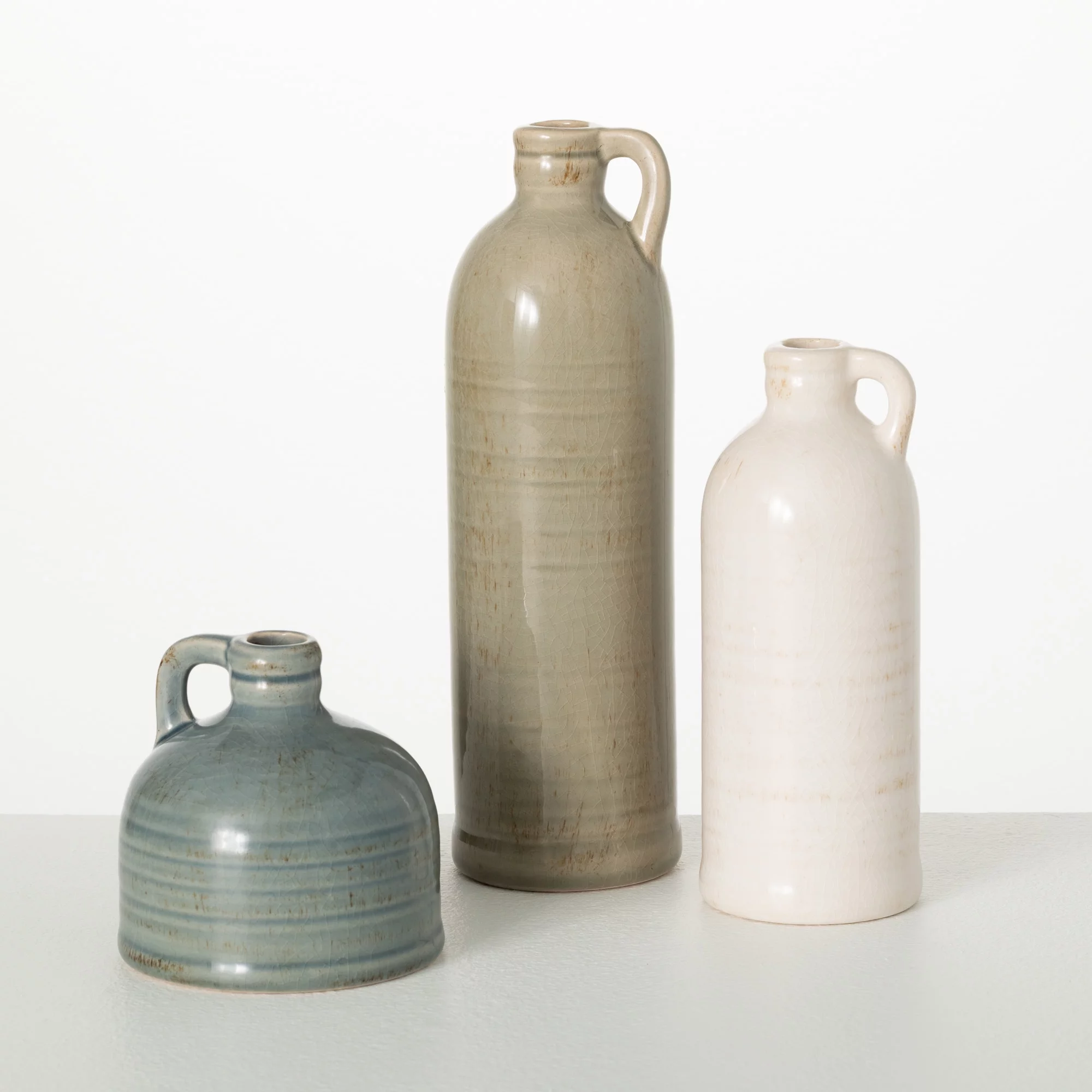 Sullivans Set of 3 Ceramic Jug Vases 10