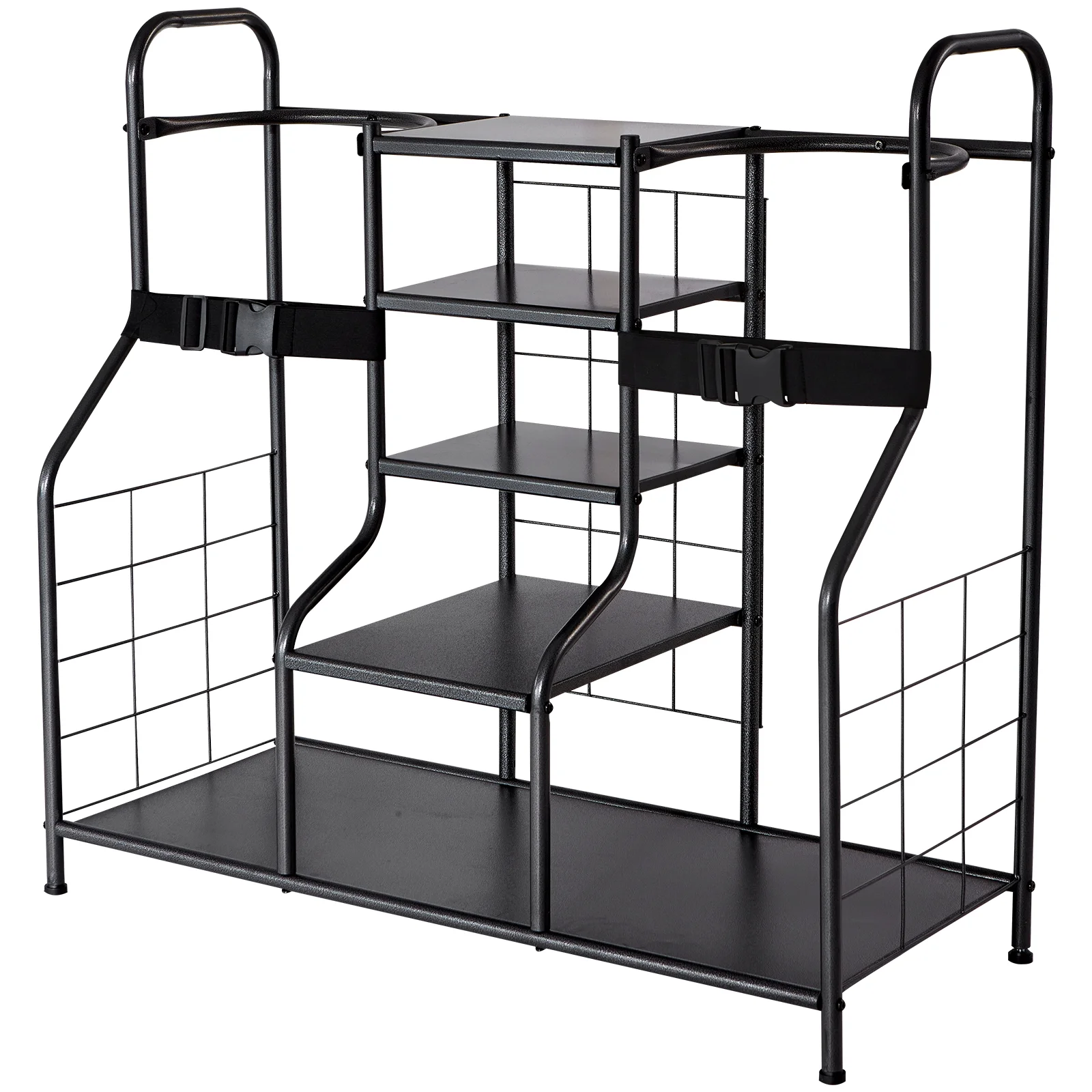 SKYSHALO Golf Storage Garage Organizer 2 Golf Bag Stand Basketball Rack Holder Gear Toys Club Rack