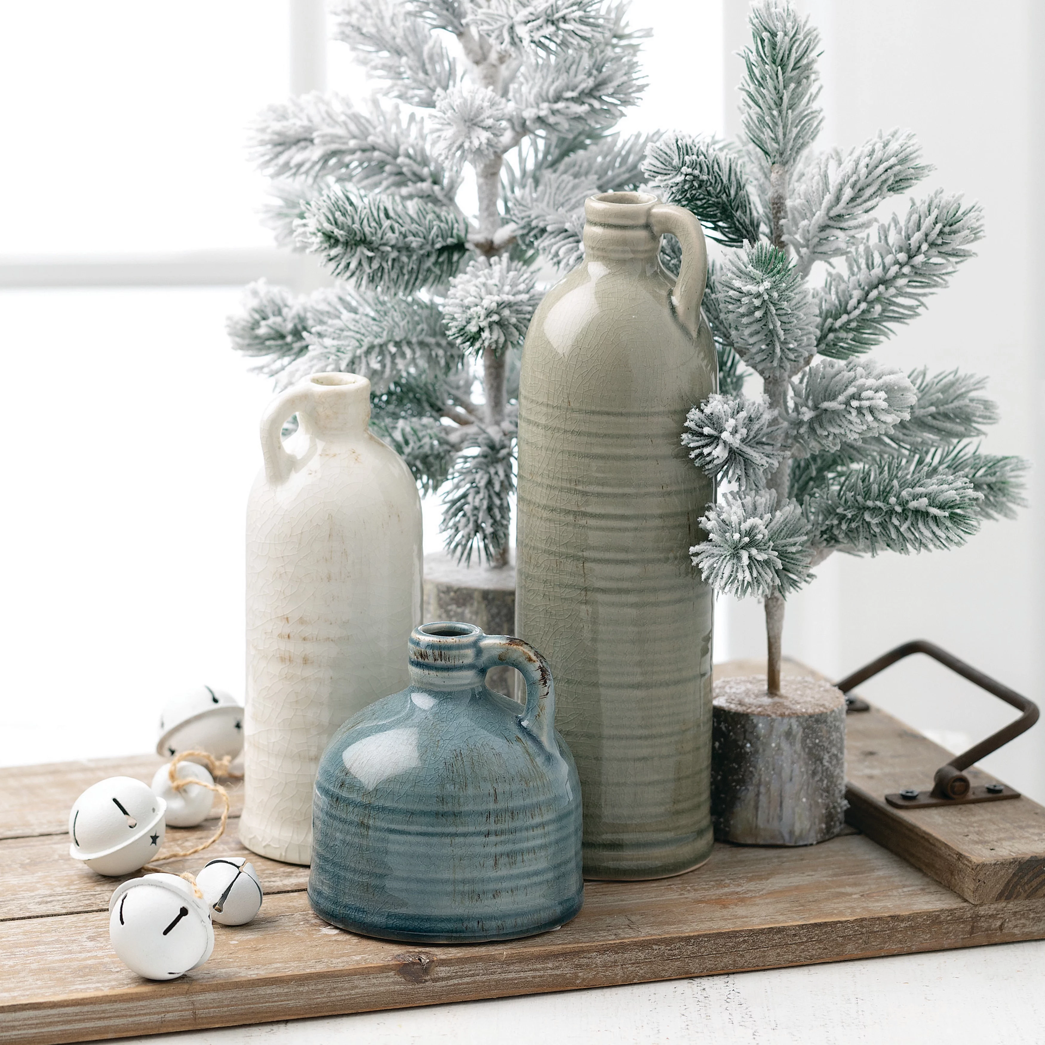 Sullivans Set of 3 Ceramic Jug Vases 10