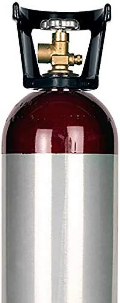 New 60 Cu Ft Aluminum Nitrogen Cylinder with CGA580 Valve and Handle Welding