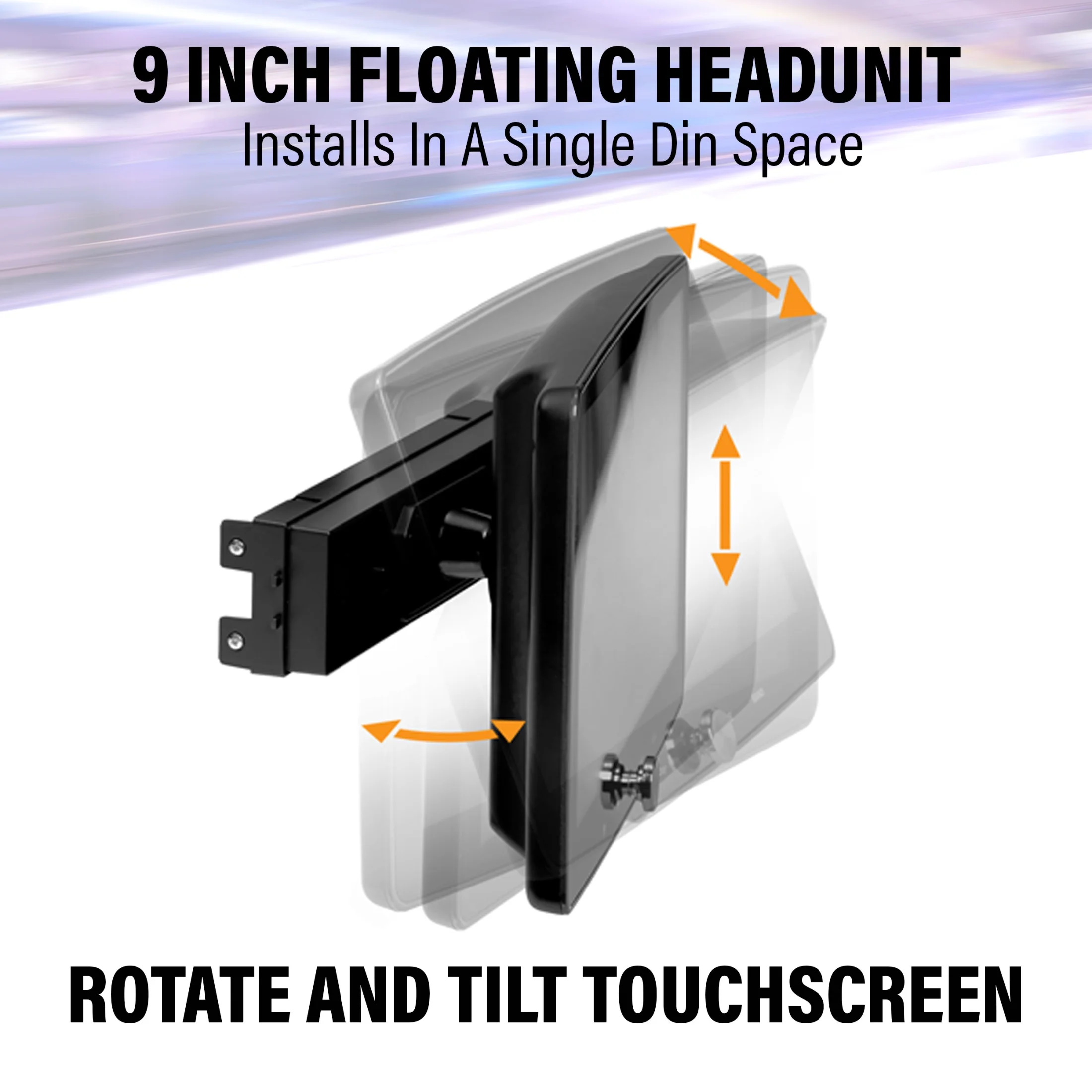 Planet Audio P90CPA Car Stereo - Apple CarPlay, Android Auto, Single Din, 9 Inch Capacitive Touchscreen, Bluetooth, No CD DVD Player, AM/FM Radio Receiver