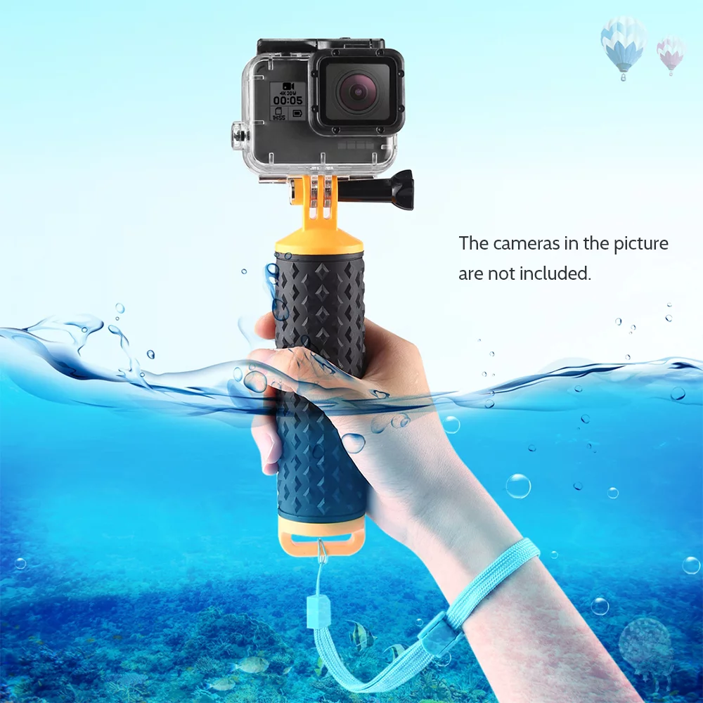 PULUZ Handle Hand Grip Rods &Strap for GoPros NEW HEROHERO7655 4Session43+/Xiaoyi/ Osmo Action Cameras