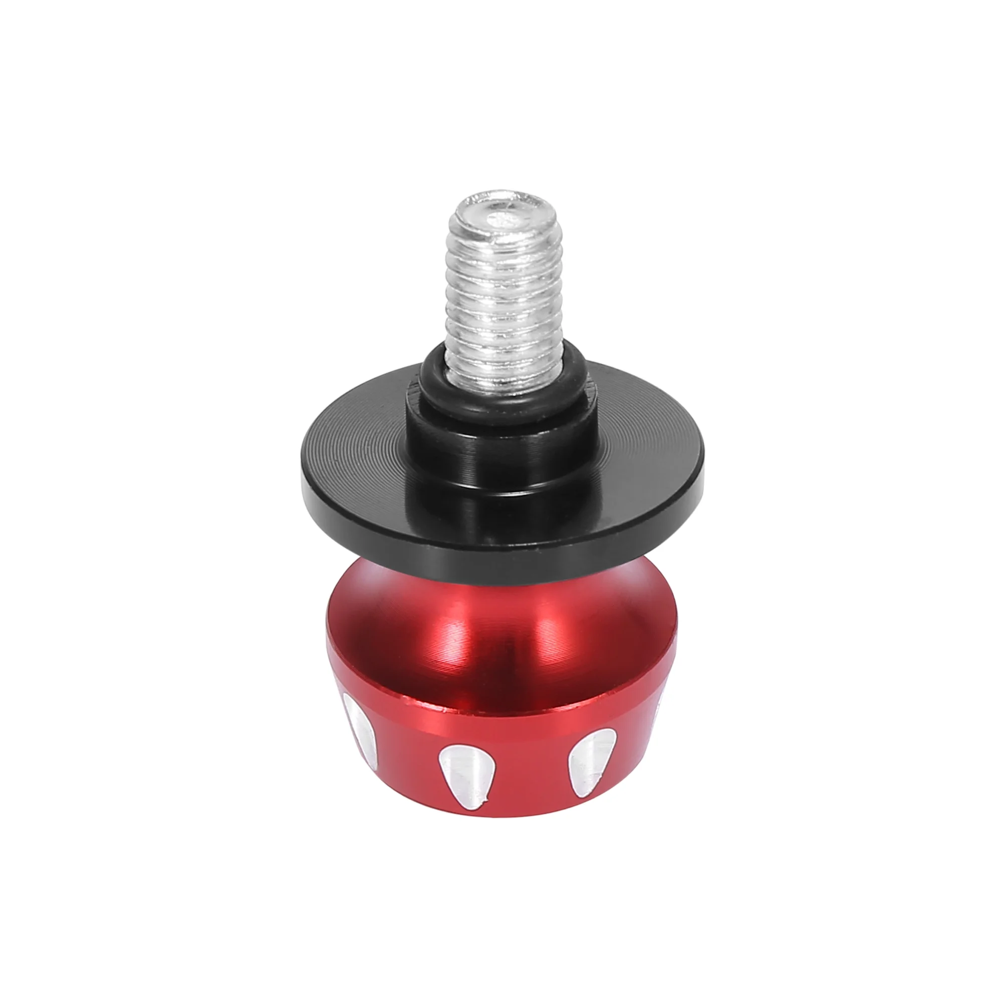 2pcs M10x1.5 Red Aluminum Alloy Motorbike Swing Arm Spools Sliders Stand for Kawasaki