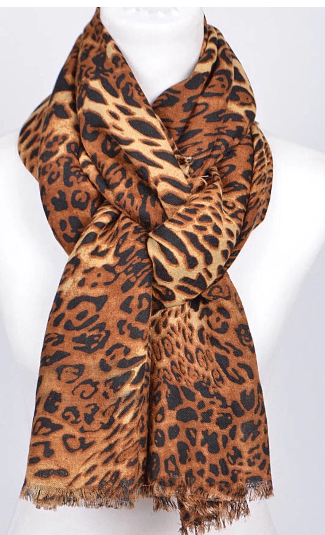 Brown, black and cream animal print 39