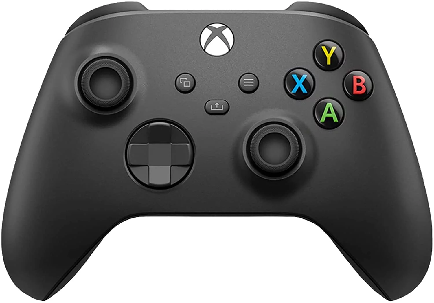 Microsoft Xbox Wireless Carbon Black Controller for Xbox Console + Wired Earbuds BOLT AXTION Bundle Like New