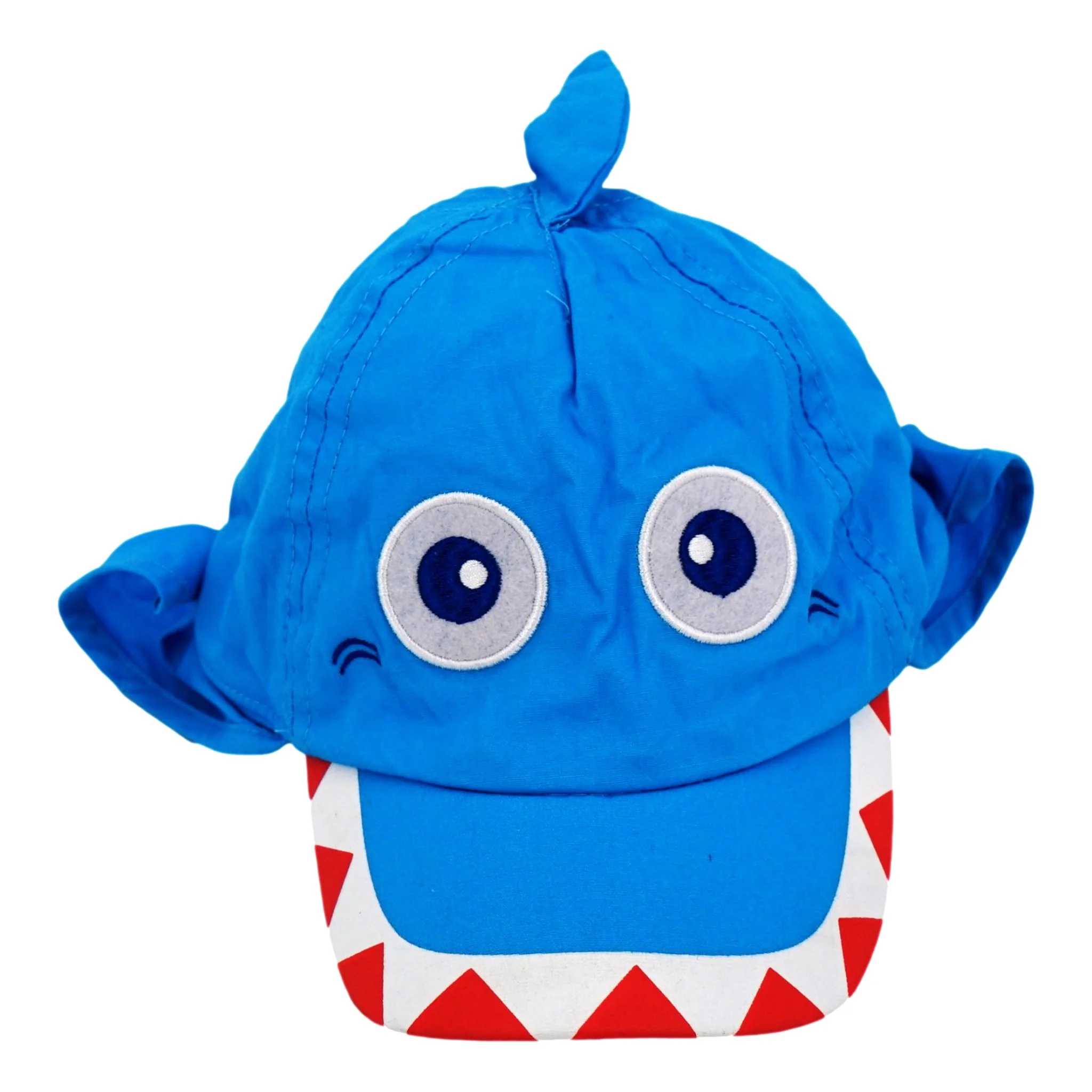 Toddler Sun Protection Hat (Shark) Summer Beach Cap With Neck Flap UPF 50+ UV Ray Sun