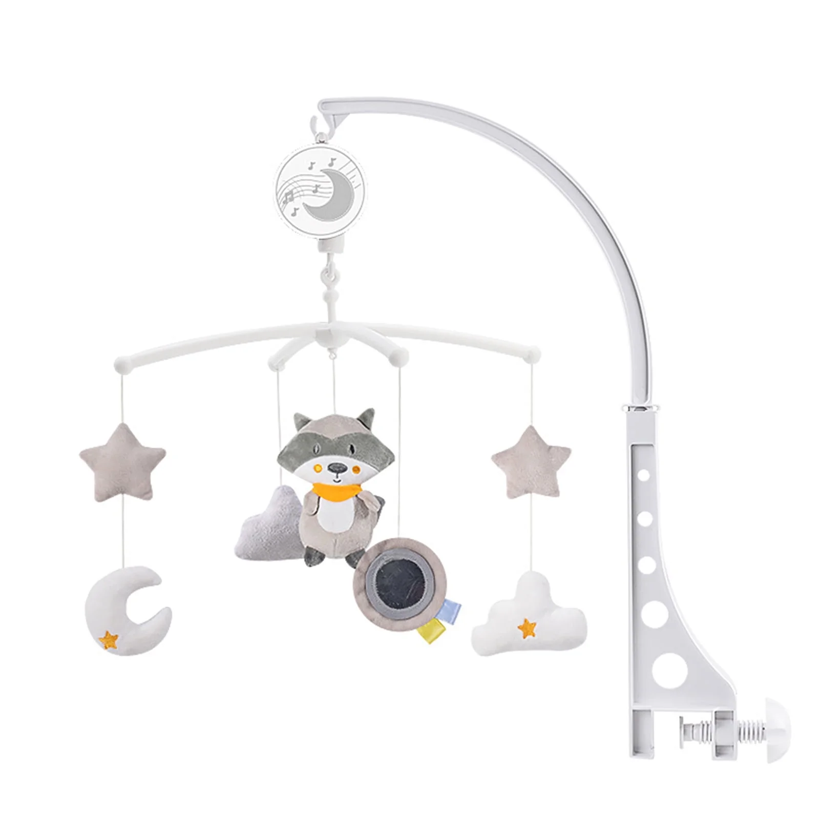 Kisdream Musical Baby Crib Mobile with Hanging Rotating Toys Infant Bed Decoration for Baby Boys Girls
