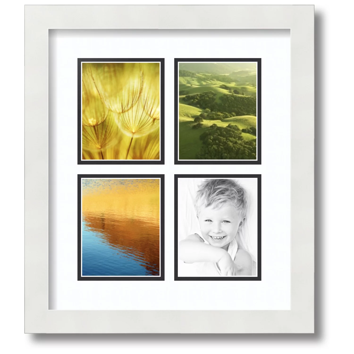 ArtToFrames Collage Photo Picture Frame with 4 - 4x6