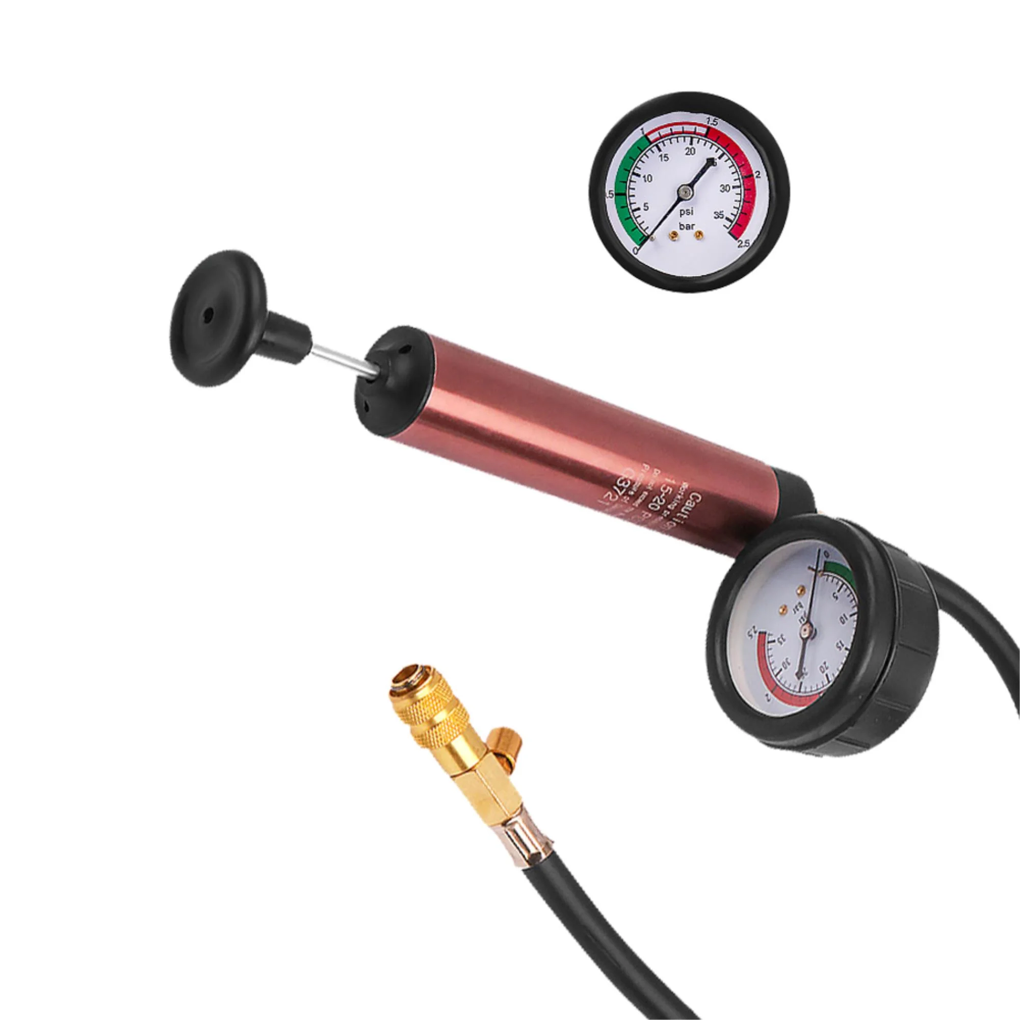 14-Piece Radiator Pressure Tester Kit with Coolant System Head Gasket Leak Detector Coolant Pressure Testing Leak Detection Head Gasket Inspection for Automotive Professionals