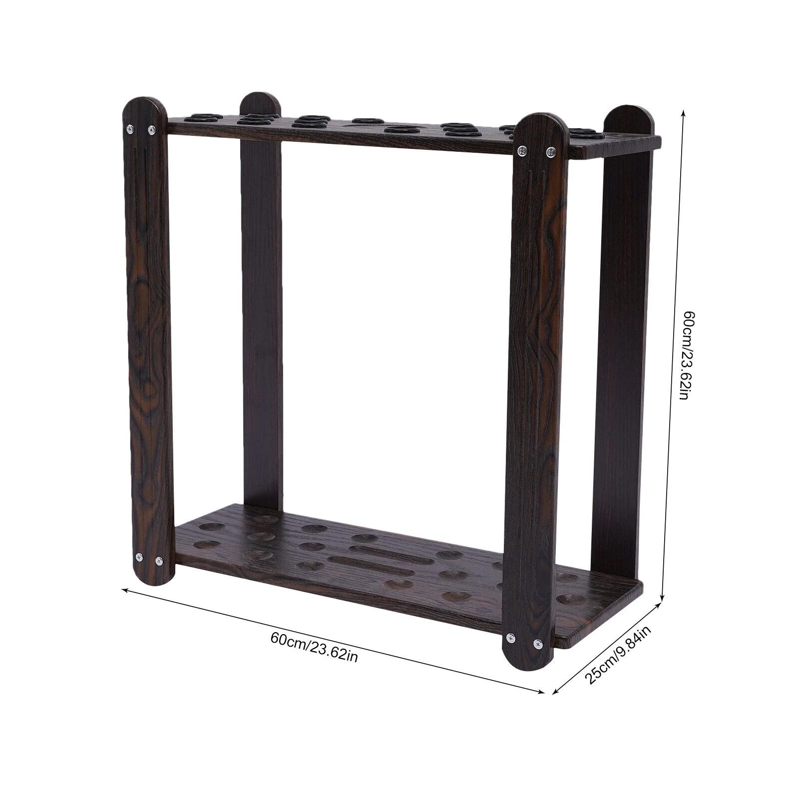 18-Hole Golf Club Display Holder Golf Putter/Pool Cue Stick Storage Organizer