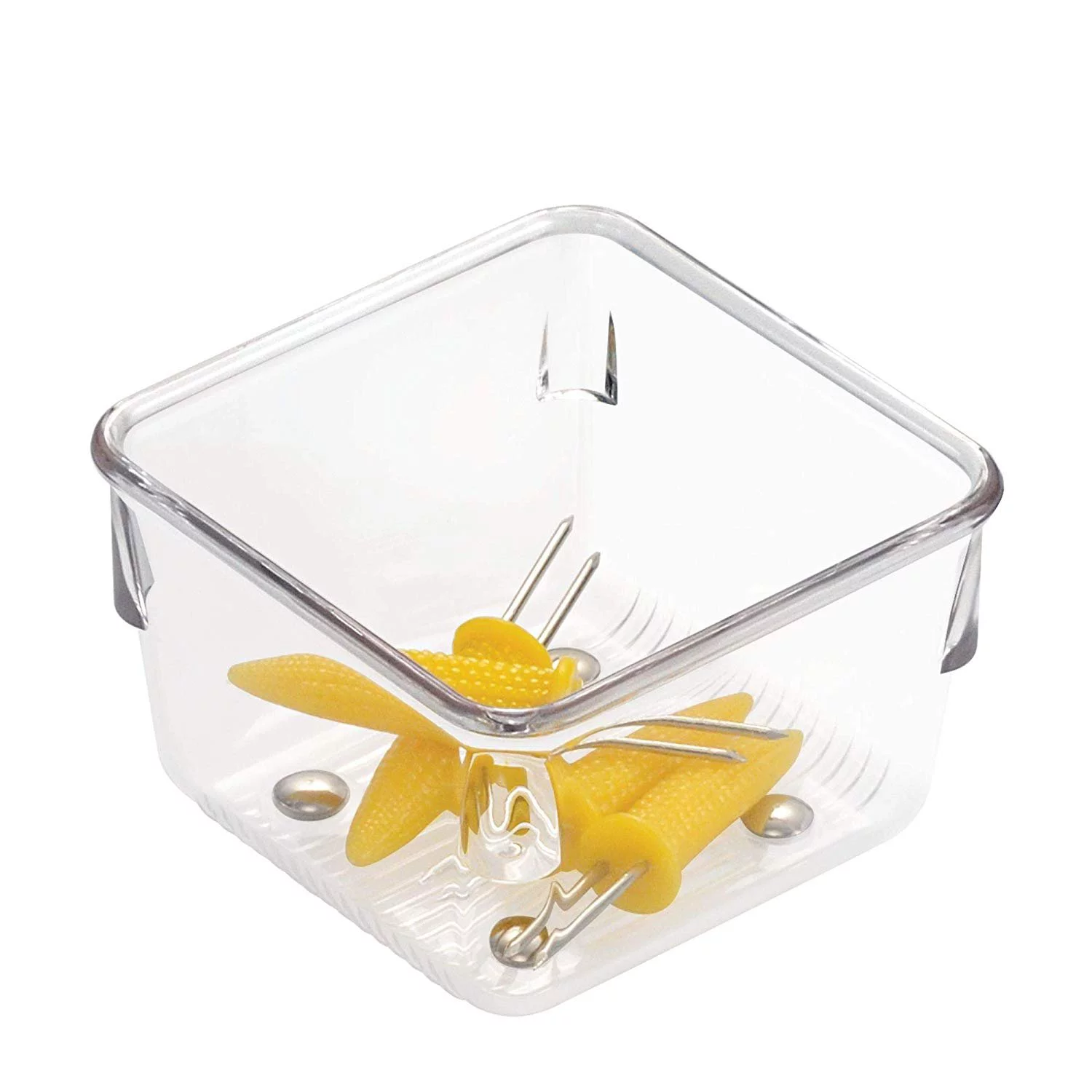 iDesign Linus Plastic Drawer Organizer, Storage Container for Vanity, Bathroom, Kitchen Drawers, 3