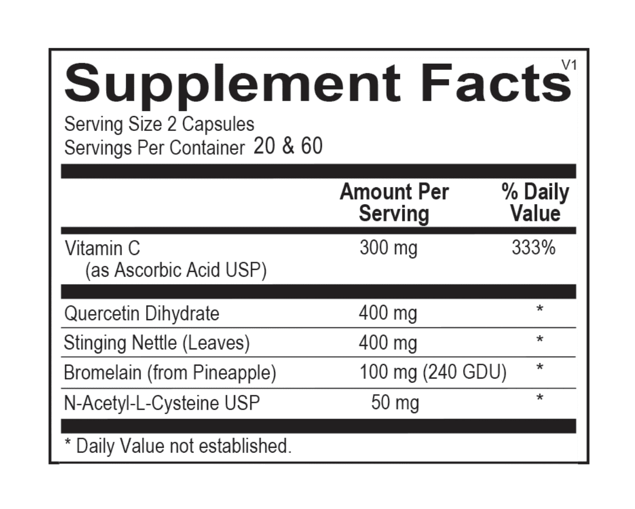 Natural D-Hist (120 capsules) by Ortho Molecular Products large bottle 120ct
