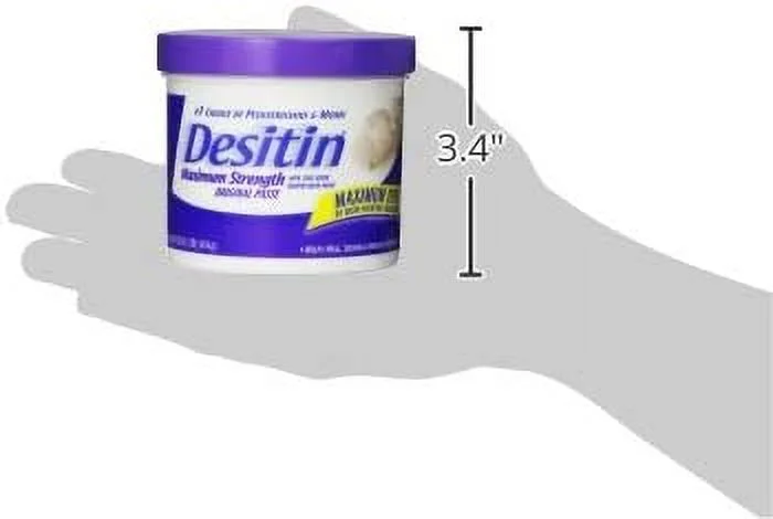 Desitin Maximum Strength Baby Diaper Rash Cream with 40% Zinc Oxide for diaper rash Relief & Prevention, 16 oz