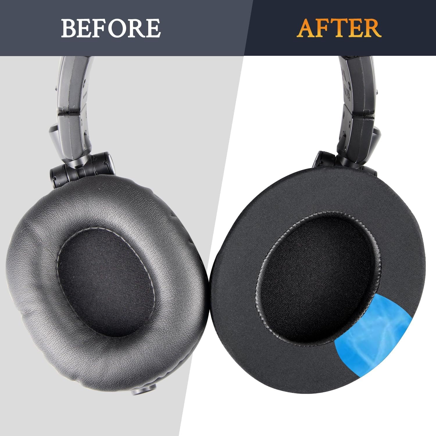 SOULWIT Cooling Gel Replacement Earpad for Audio-Technica ATH M50X/M40X, HyperX Cloud/Alpha, SteelSeries Arctis, Ear