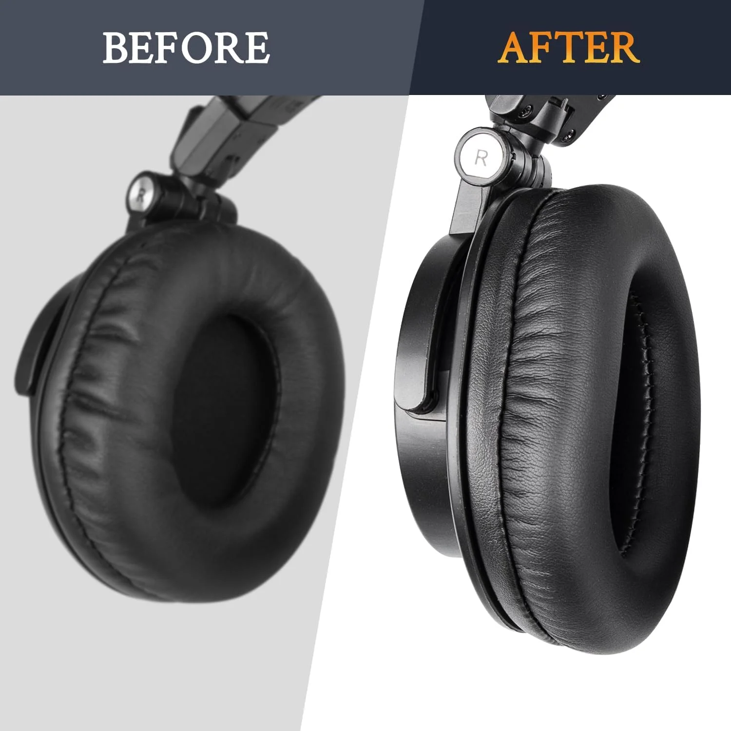 Earpads Replacement for Audio Technica ATH M50X M50XBT M50RD M40X M30X M20X MSR7 SX1 Monitor Headphones, Ear