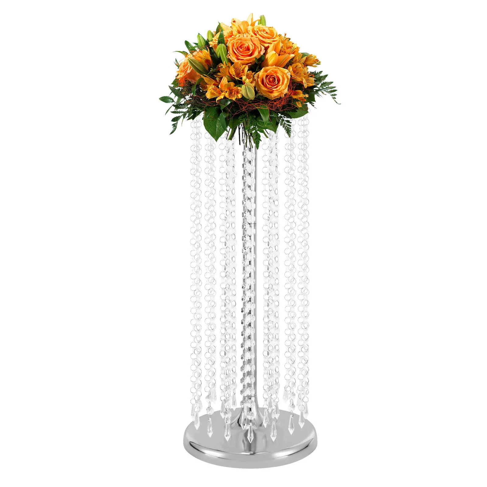 Miumaeov 10 Packs 23.6inch Tall Wedding Centerpieces Flower Vases Stand Crystal Flower Arrangements Decor