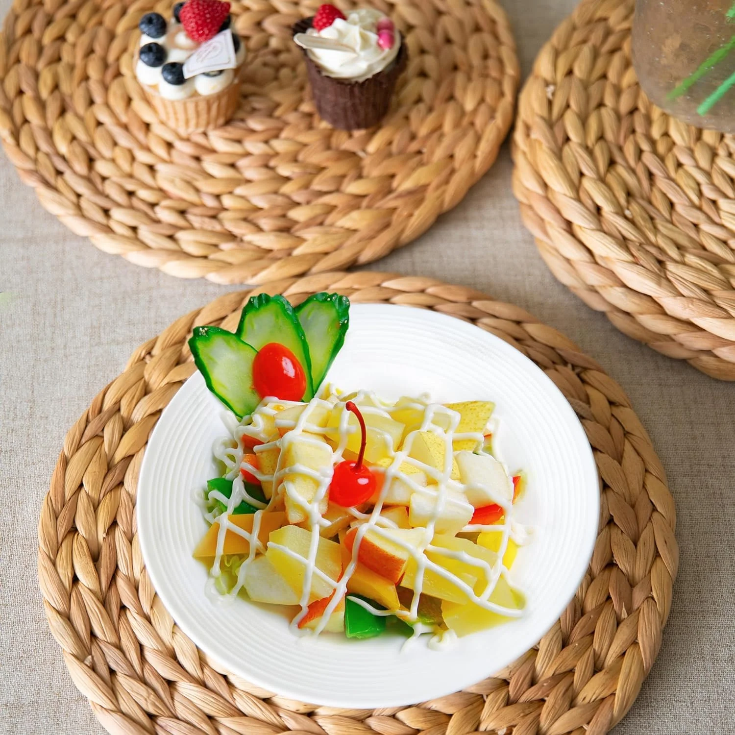 Defined Deco Woven Placemats Set of 6,13