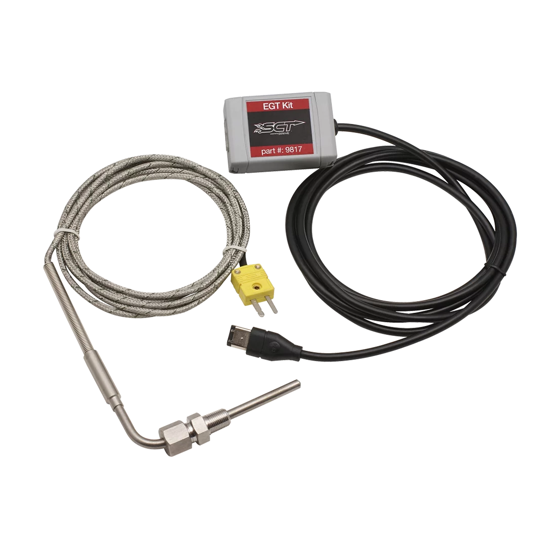 SCT Performance - EGT Sensor Kit for Livewire TS+ and X4 Programmers - Sensor and Adapter Cables - 9817