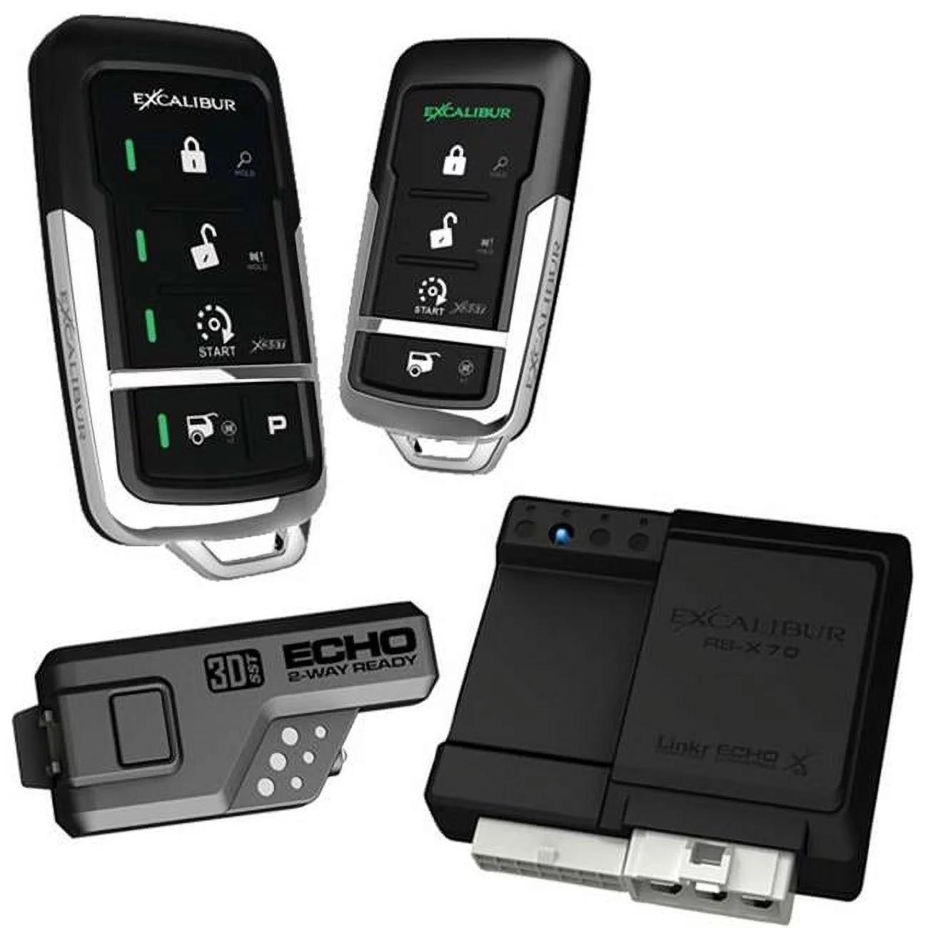 Excalibur Alarms 900MHz LED 2-Way Keyless Entry and Remote Start (Linker Ready)