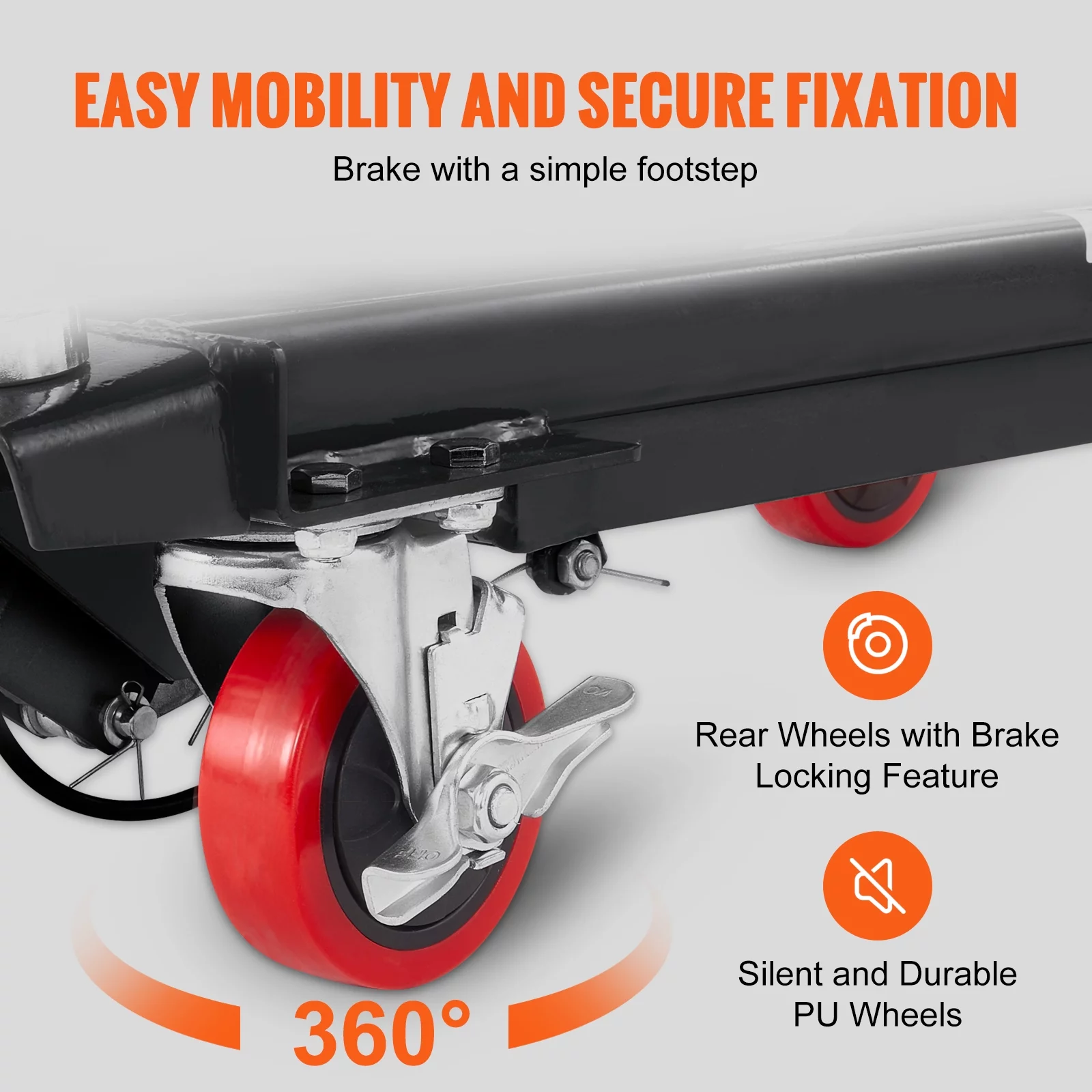 BENTISM Hydraulic Lift Table Cart 500 lbs Manual Scissor Lift Table 28.5