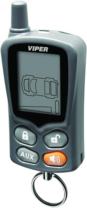 Open Box Viper Remote Replacement LCD 2 Way Remote 1/4 Mile Range 7345V - Black