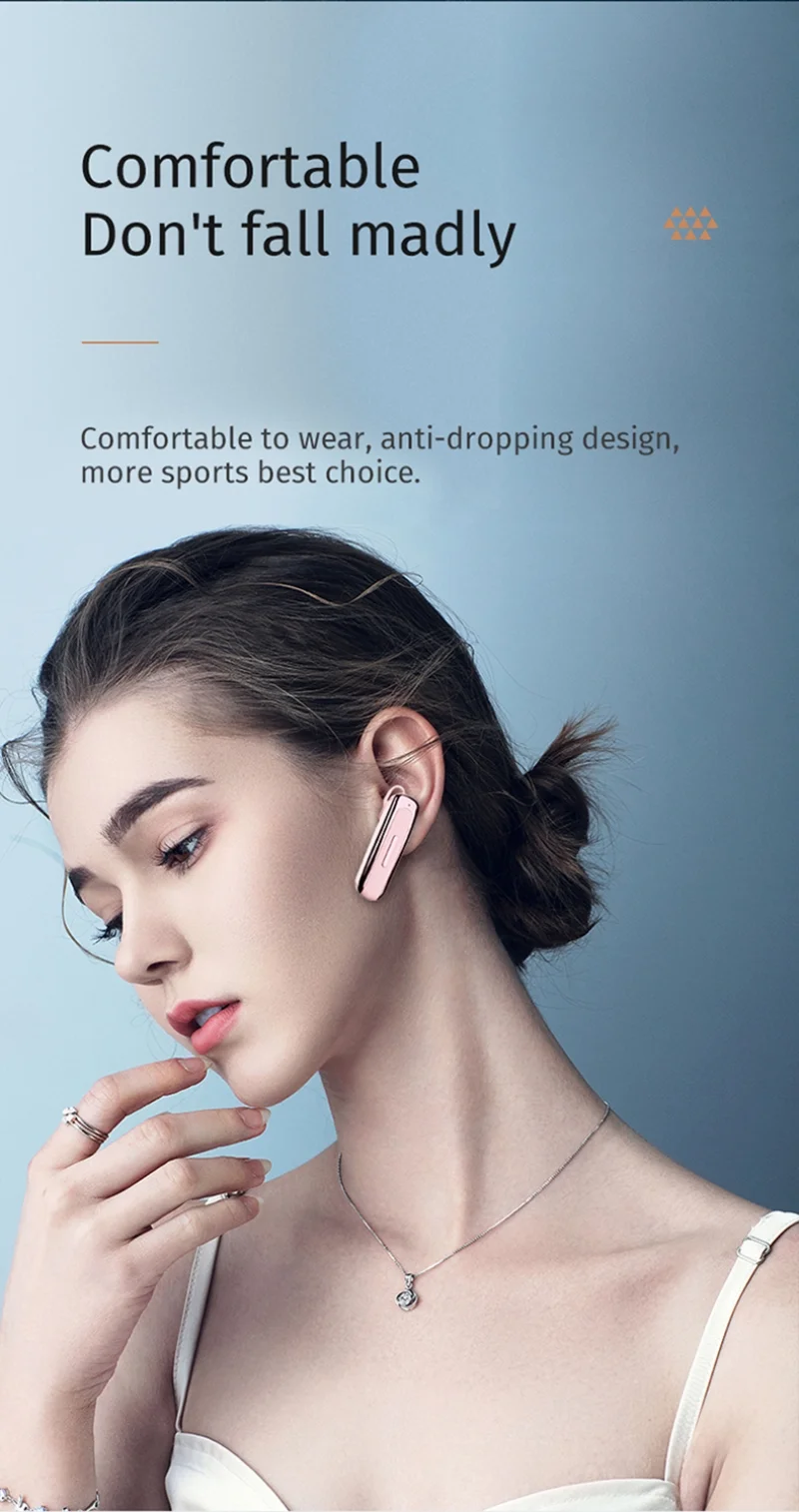 New E1 Bluetooth- Headphones High Battery Life Business And Sports Earbuds Long Standby Wireless Stereo Single Earbuds