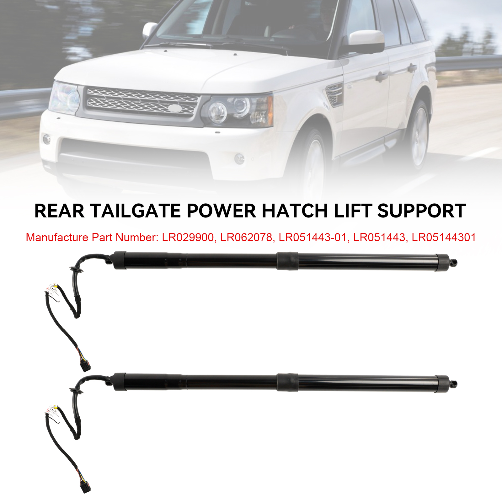 2PCS Tailgate Gas Strut Electric LR051443 Fit for Range Rover Sport L320 2010-2013