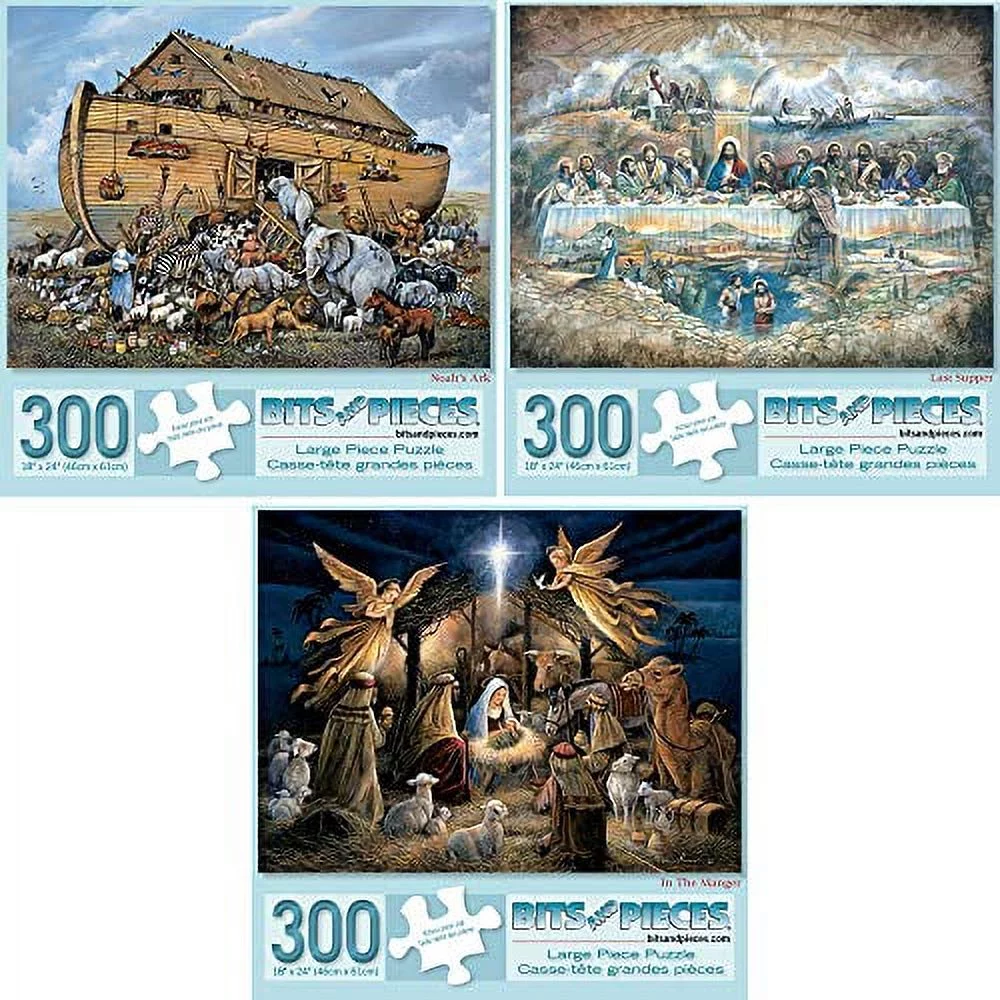 Bits And Pieces Bits And Pieces - Set Of Three (3)- 300 Piece Jigsaw Puzzle For Adults 18