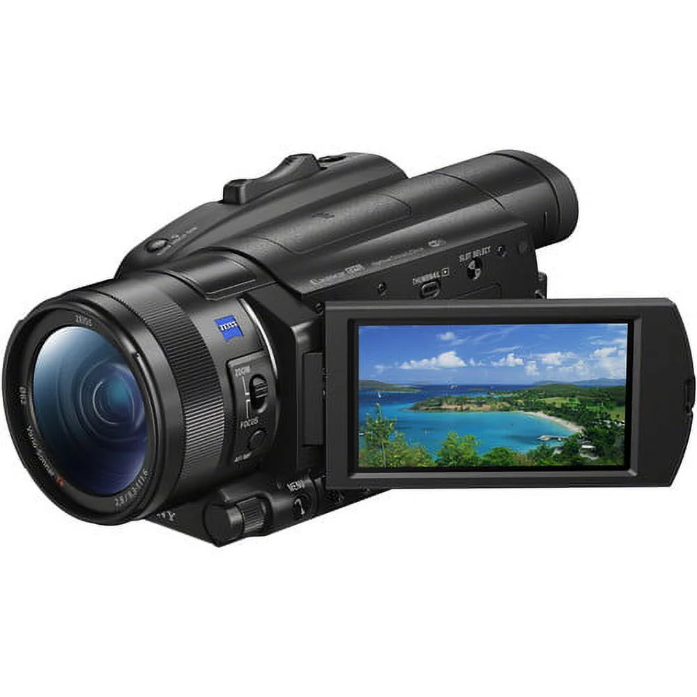 Sony FDR-AX700 4K Camcorder FDR-AX700/B + + 128GB SDXC Card + 62mm 3 Piece Filter Kit + Deal-Expo Advanced Kit