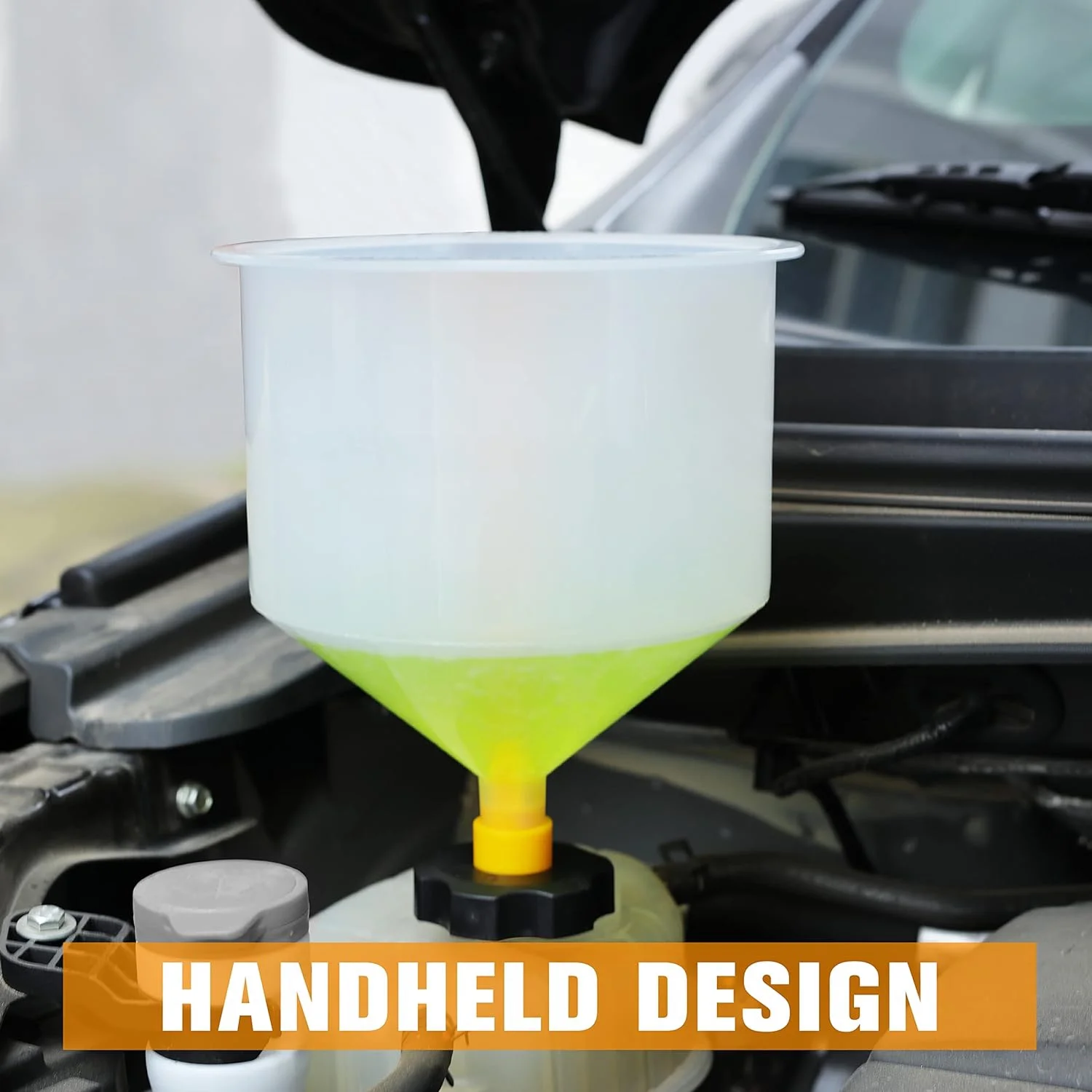 Spill Proof Radiator Coolant Filling Funnel Kit - 15pcs Cooling System Fill Kit