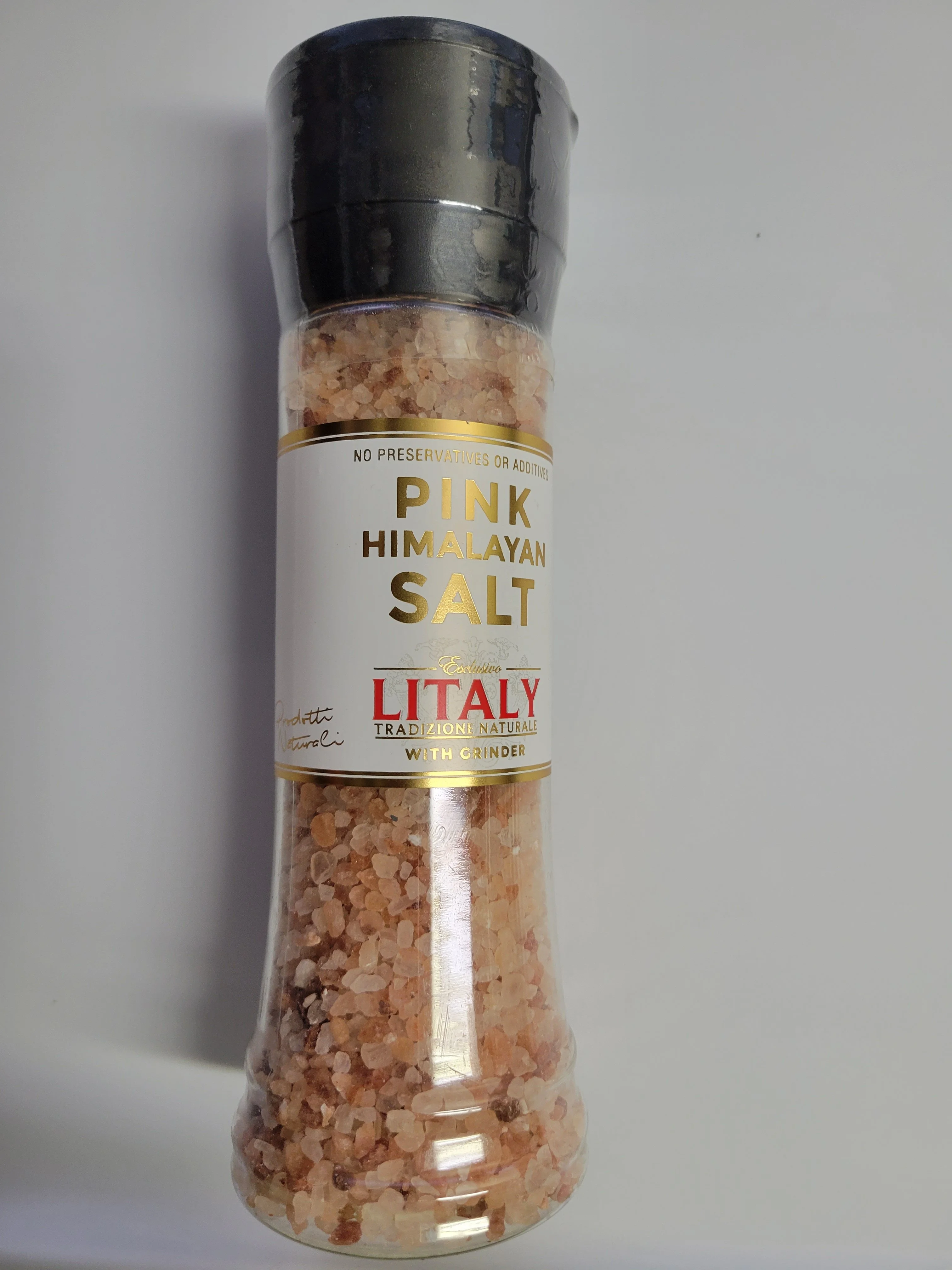 Litaly All Natural Pink Himalayan Salt, 2 Pack. 2 Grinders of Litaly Pink Himalayan Salt 12.9 oz each