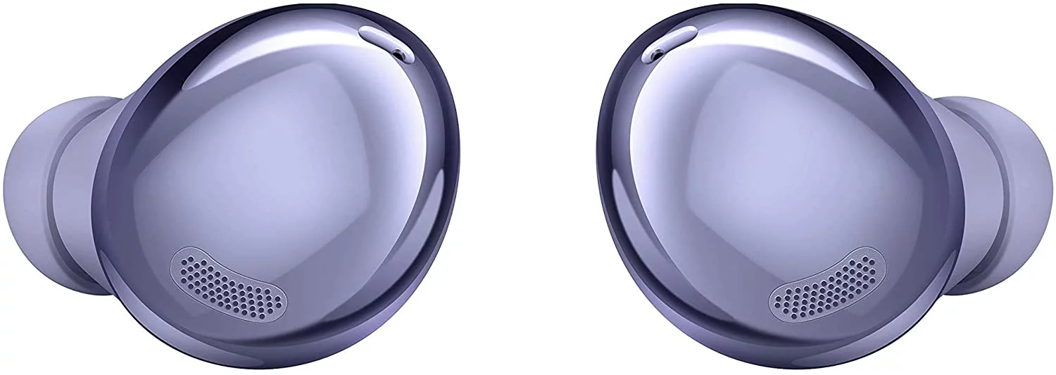 UrbanX Street Buds Pro Bluetooth Earbuds For Realme X50 Pro 5G True Wireless, Noise Cancelling, Charging Case, Quality Sound, Sweat Resistant, Purple (US Version)