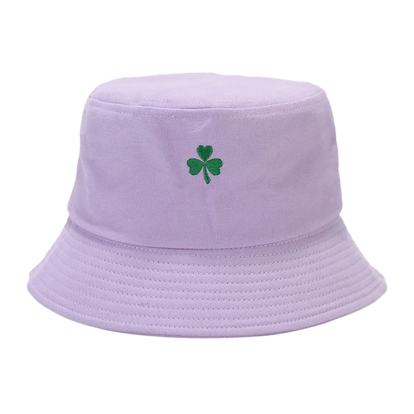 Techno Bucket Hat Three Leaves Pattern Baseball Cap Tongue Outdoor Sun Hat Fisherman Hat