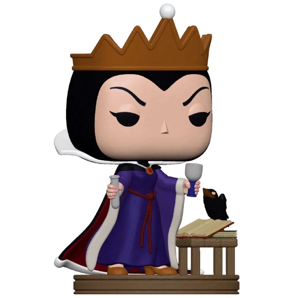 Queen Grimhilde (Evil Queen) Pop with Protector Bundle – Includes Funko Pop! Disney: Villains - Queen Grimhilde (Evil Queen) #1079 Pop with Blue Salamander Emporium Plastic Protector Case