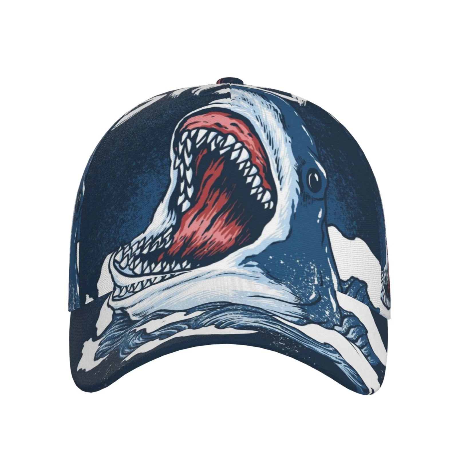 Easygdp Shark Adjustable Baseball-Cap, Sun Protection Hat, Sports Hat for Daily,Sports, Travel