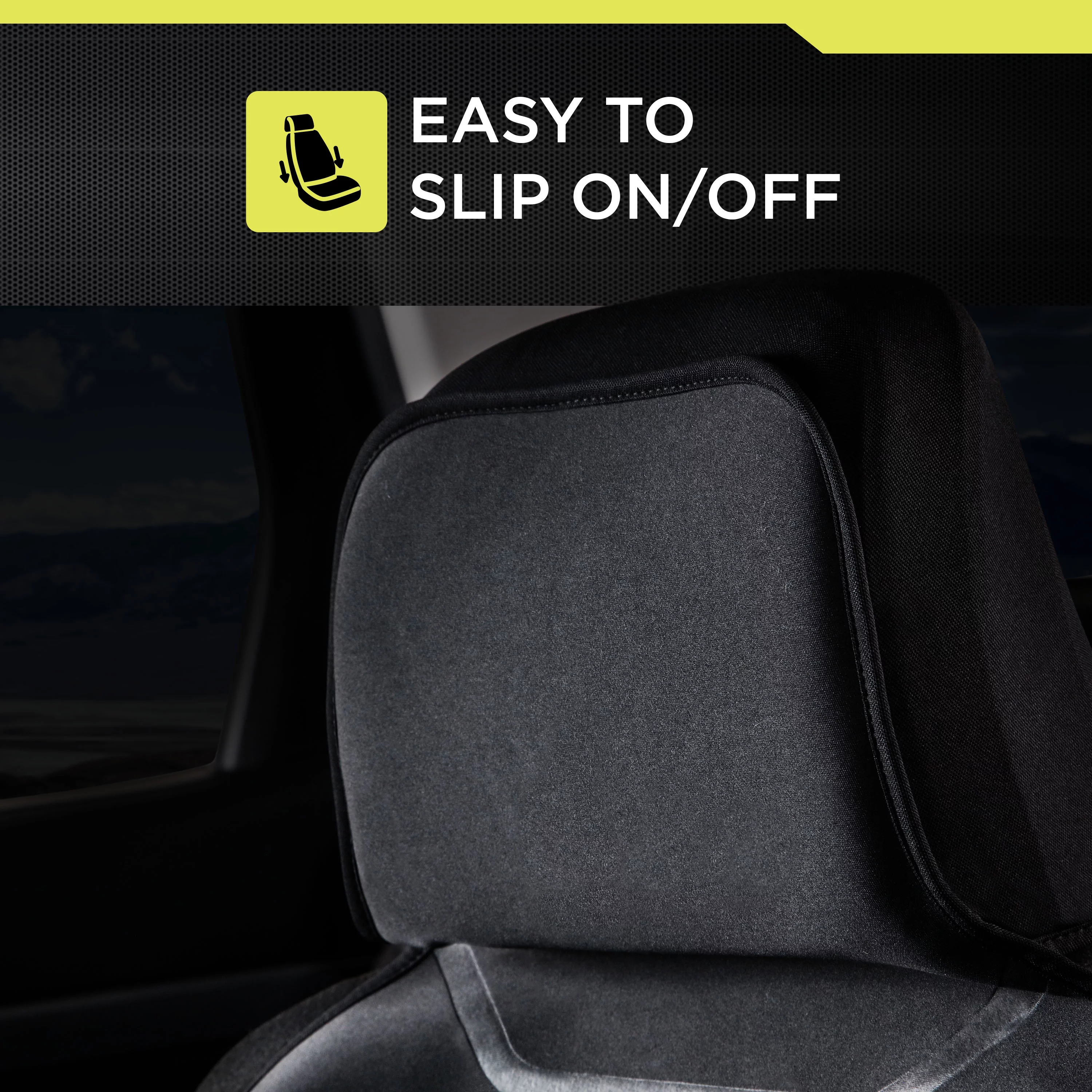 Auto Drive Waterproof Seat Protector Black, Universal Fit, SC533234