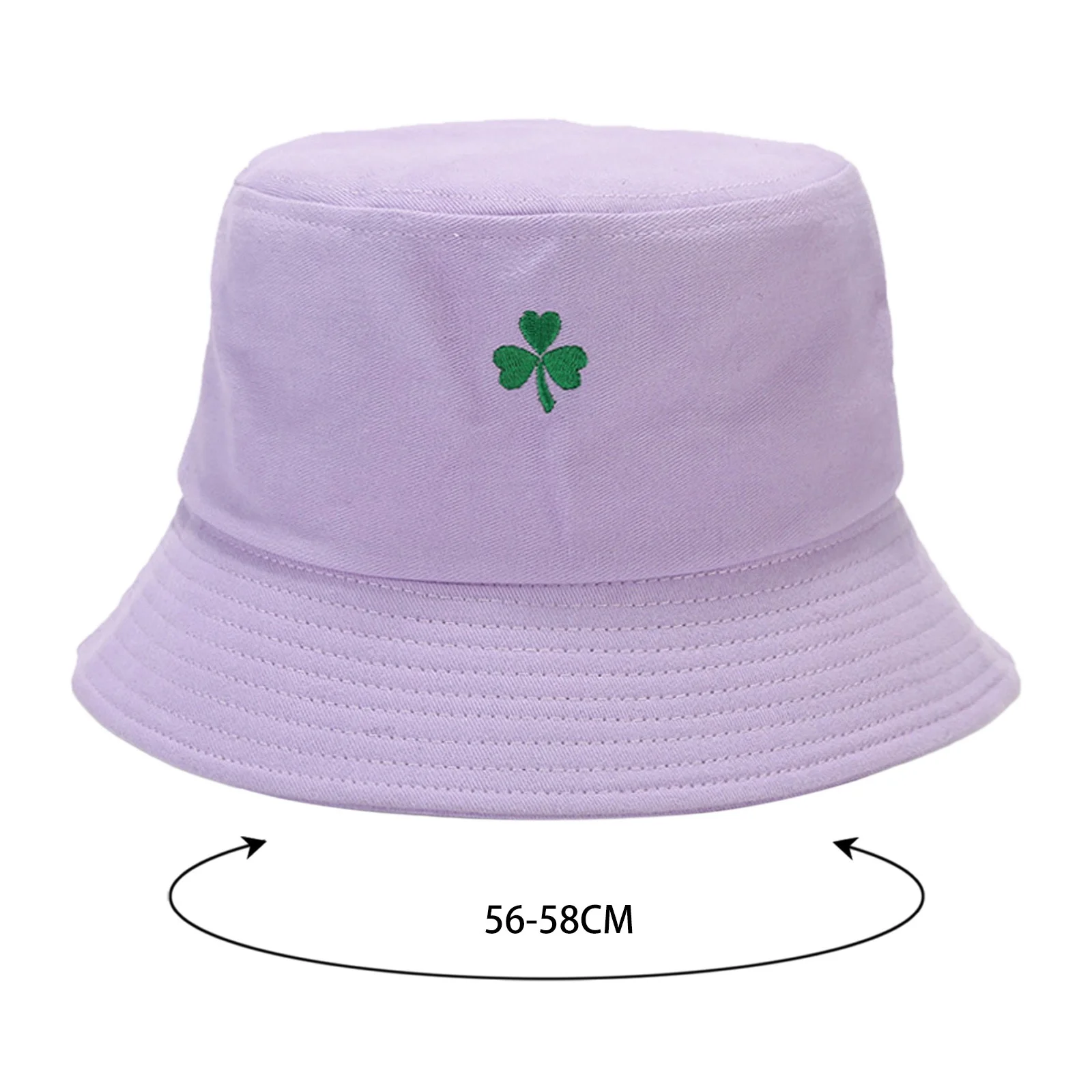 Techno Bucket Hat Three Leaves Pattern Baseball Cap Tongue Outdoor Sun Hat Fisherman Hat
