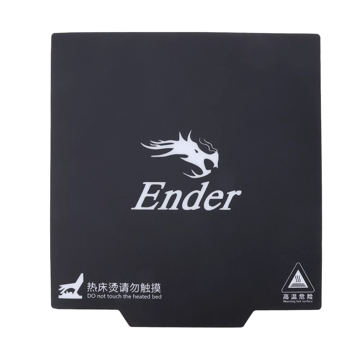 Reusable 3D Printer Bed Sticker Set Magnetic Heat-resistant Film for Ender 2 and 3 - 235x235mm (Black)