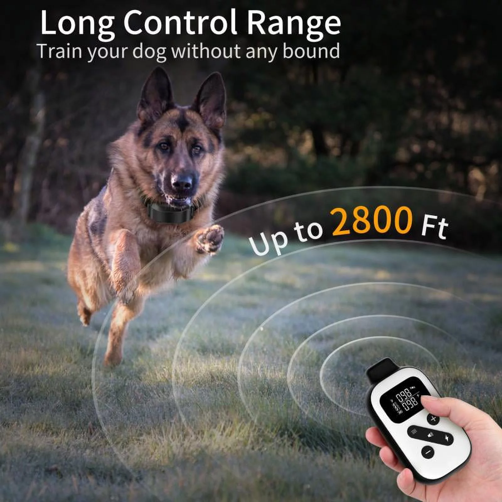 PaiPaitek Dog Training Collar For 2 Dogs,Shock Collar with Remote&Automatic Modes,Bark Collar with Beep,Vibration&Shock Modes