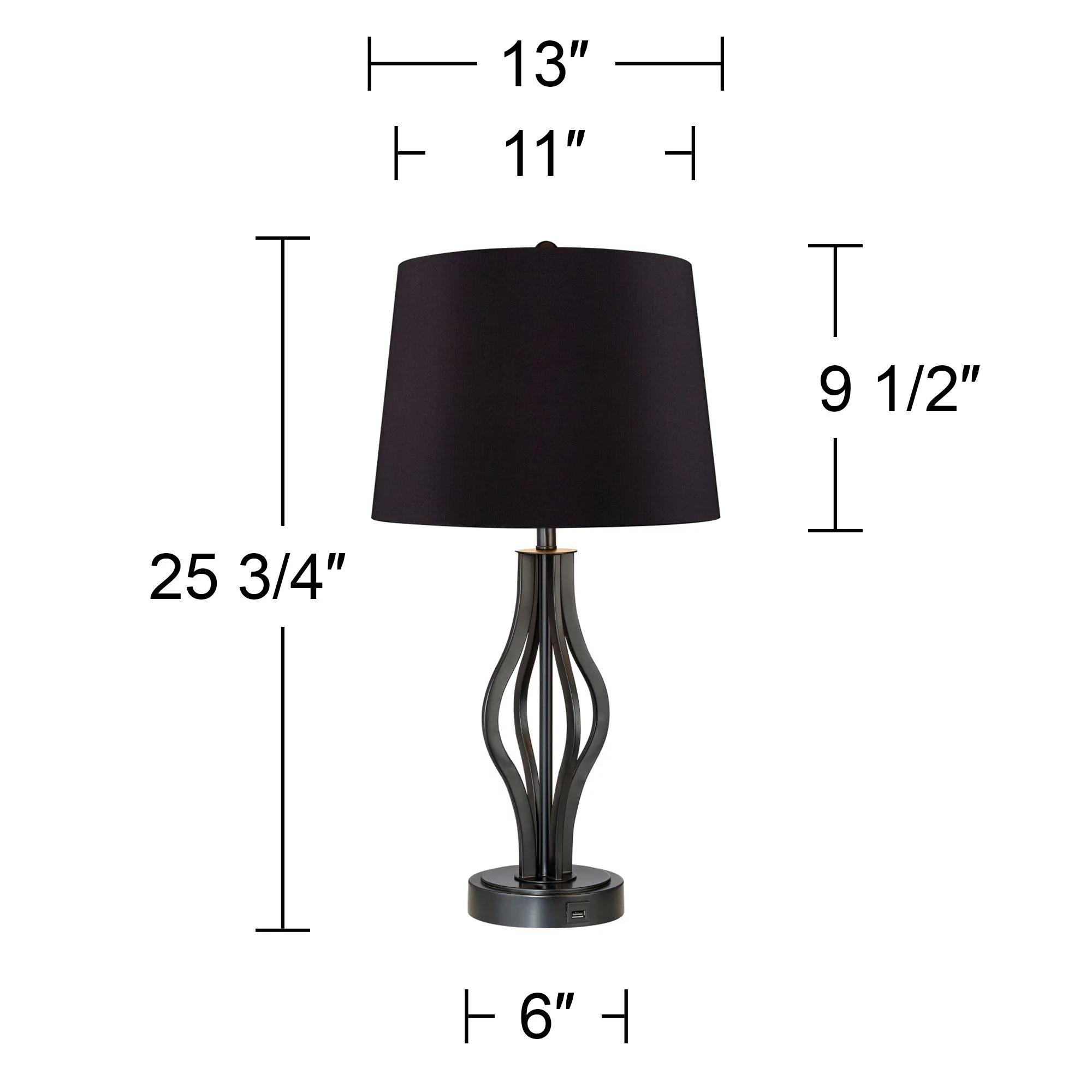 360 Lighting Heather Modern Industrial Table Lamps 25 3/4
